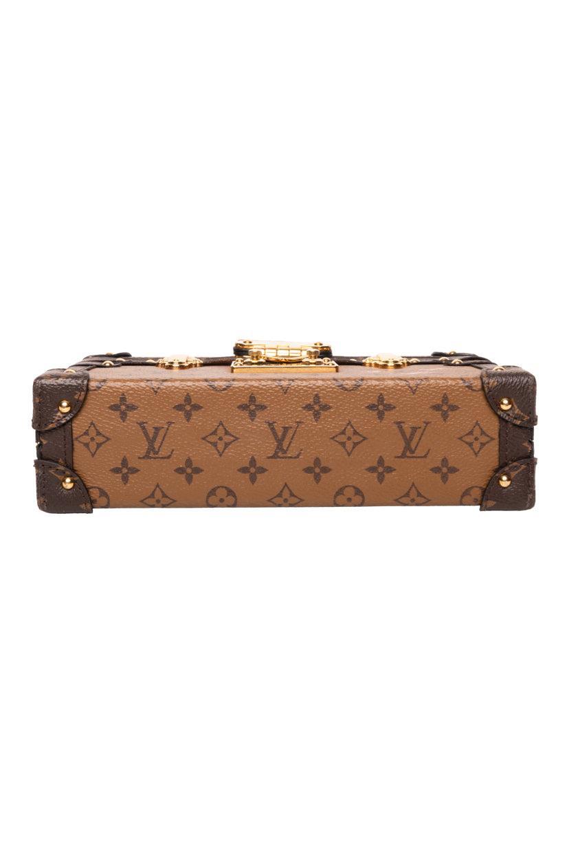 Louis Vuitton 2018 Monogram Reverse Canvas Petite Malle Crossbody