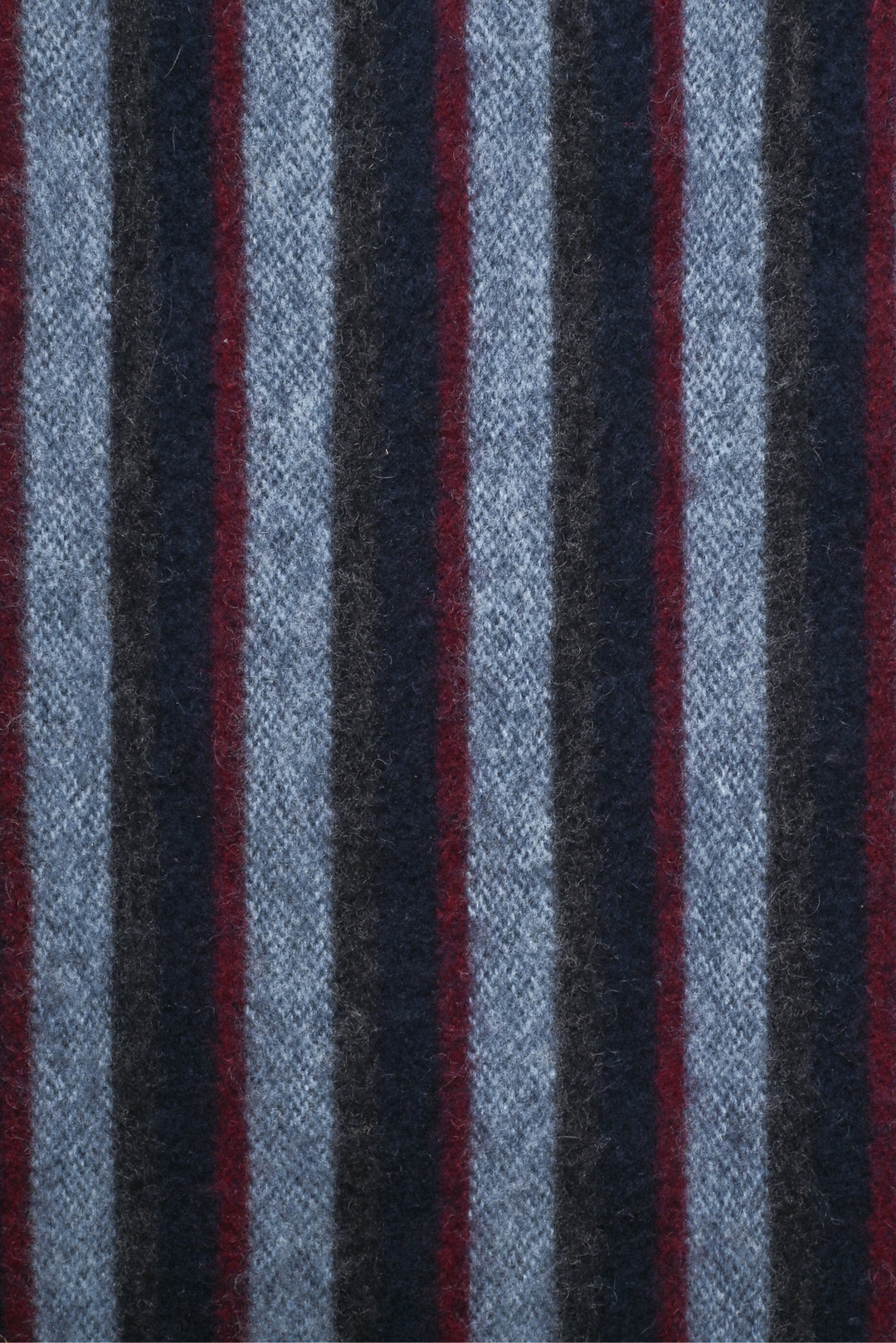 Louis Vuitton Striped Wool & Cashmere Blend Fringe Trim Scarf