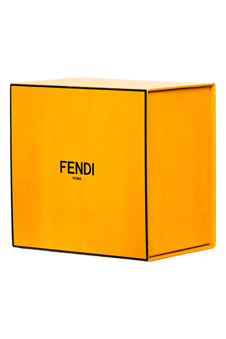 Fendi Size M Crystal F Cuff Bracelet