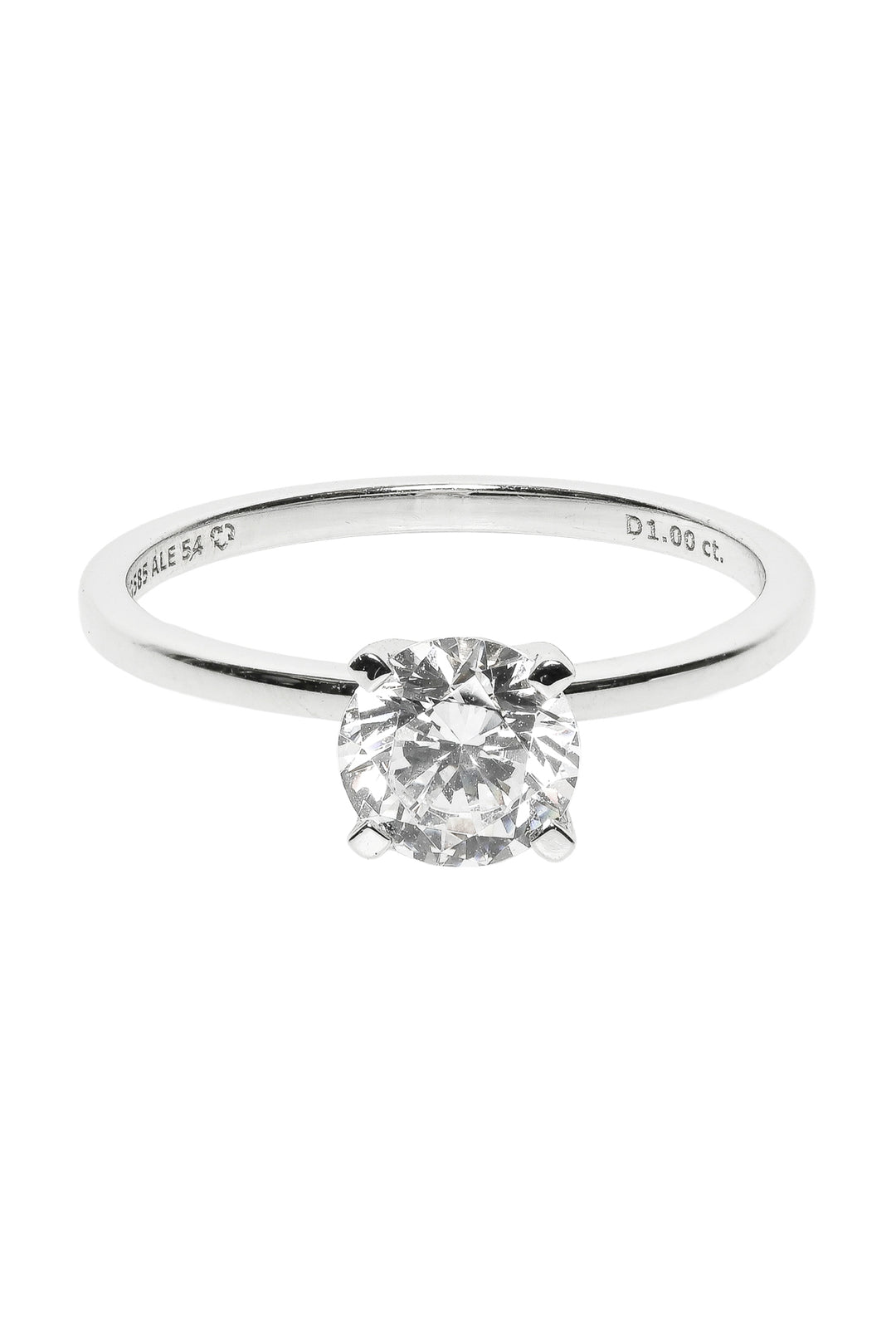 Pandora Size 7 14k White Gold 1ct Lab Grown Diamond Ring