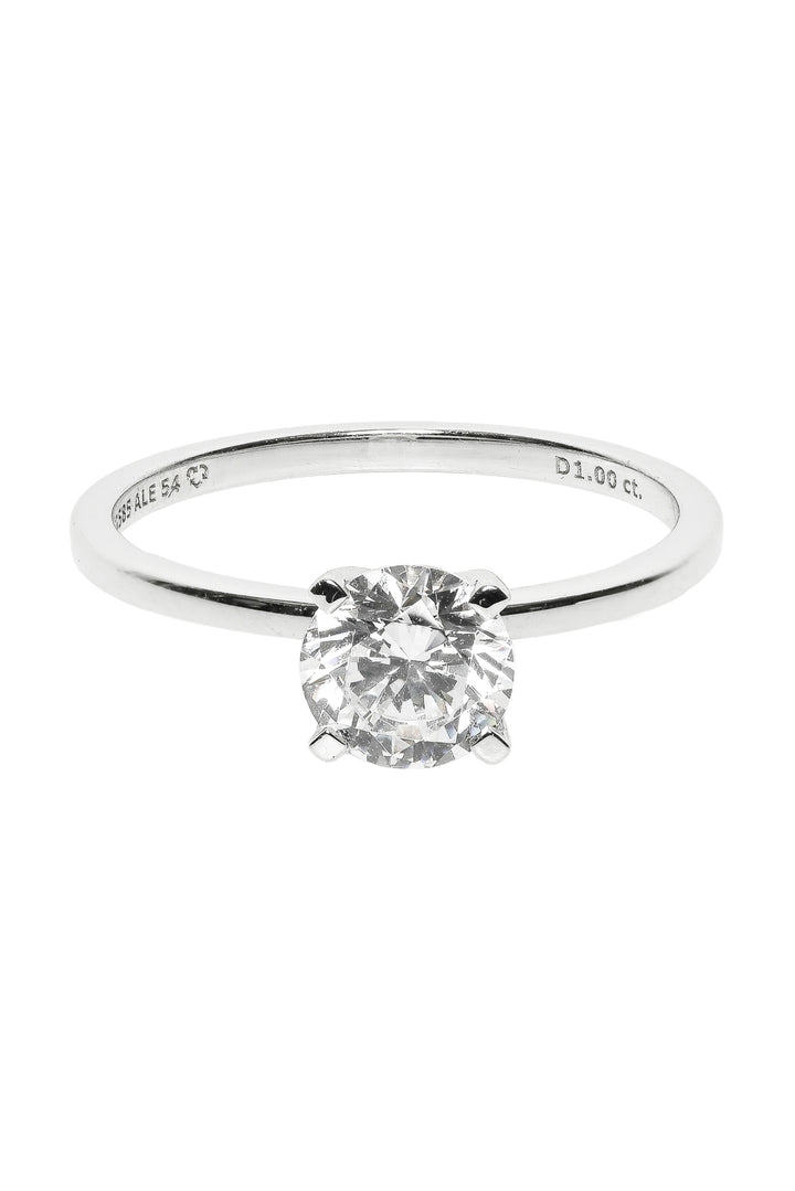 Pandora Size 7 14k White Gold 1ct Lab Grown Diamond Ring