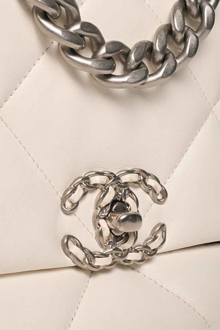 Chanel Goatskin Quilted Medium 19 Flap Bag