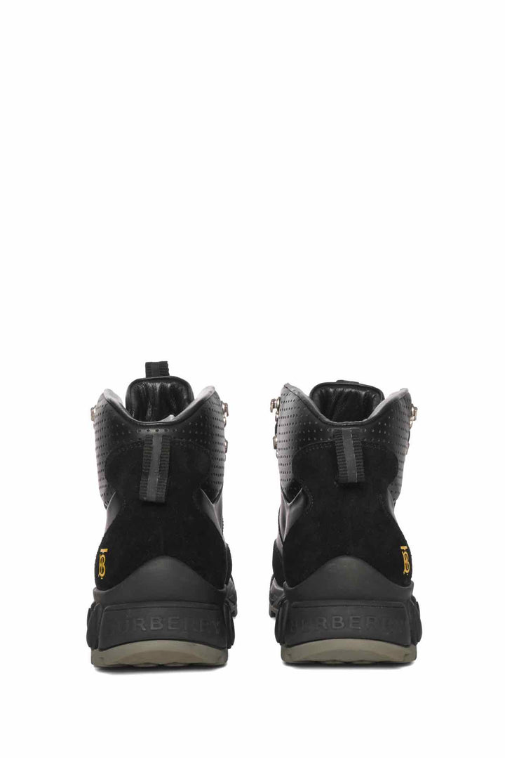 Burberry Size 41 Tor Leather & Suede Ankle Boots