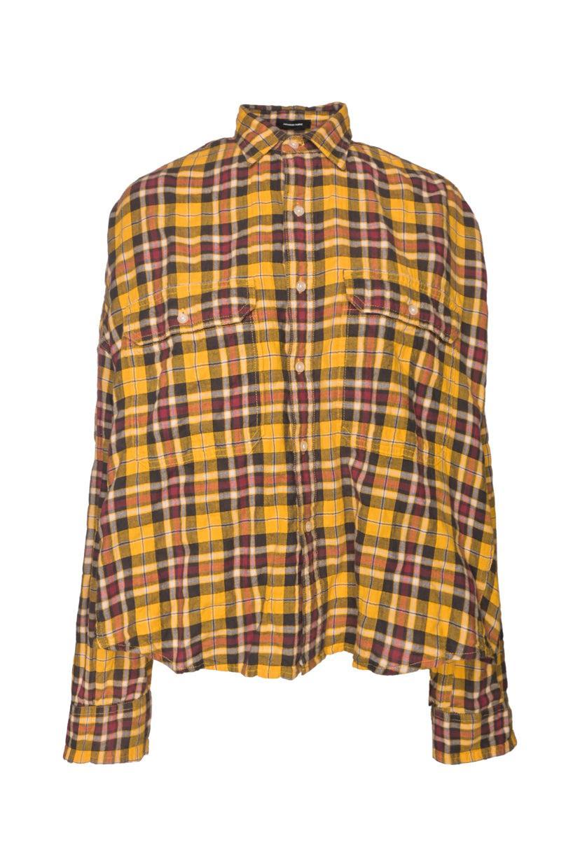 R13 Size XS Oversized Plaid Shirt