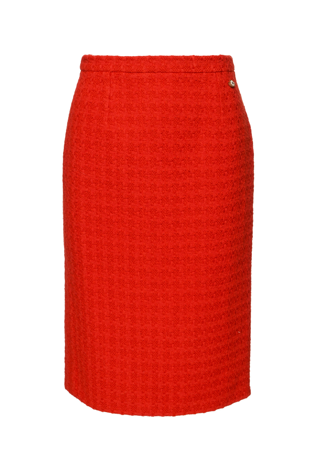 Chanel Size 38 Tweed Knee Length Pencil Skirt