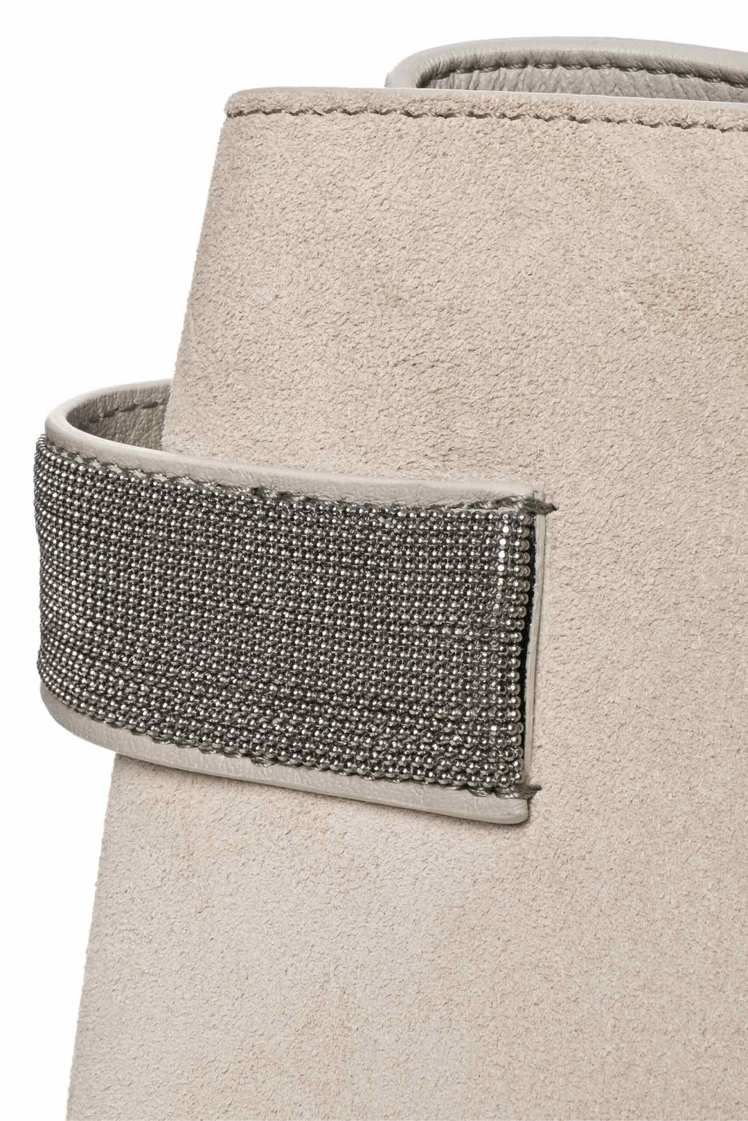 Brunello Cucinelli East-West Monili Suede Top-Handle Tote