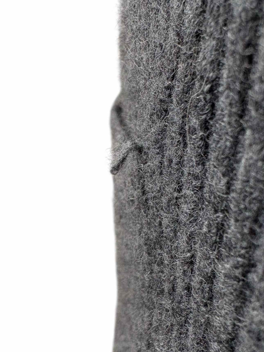 Black Goat Long Ribbed Cashmere Size M Cardigan