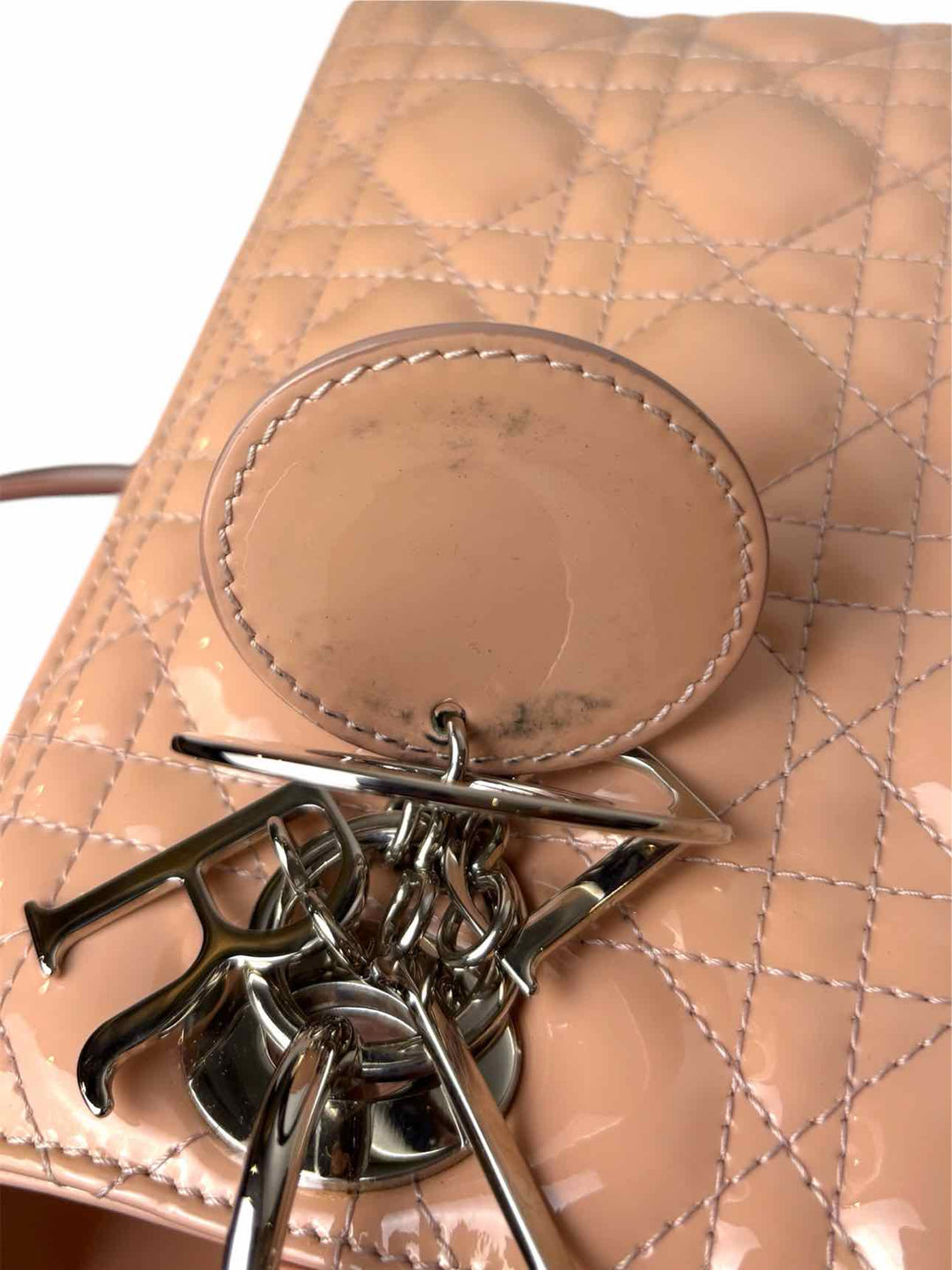 Dior Lady Dior Medium Patent Cannage Purse