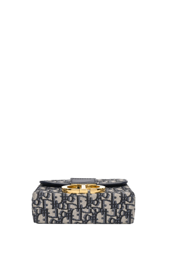 Dior 2019 Oblique Canvas 30 Montaigne Box Shoulder Bag