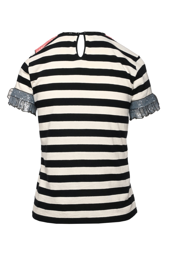 Gucci Size XS Sequin Trompe L'oeil Tops