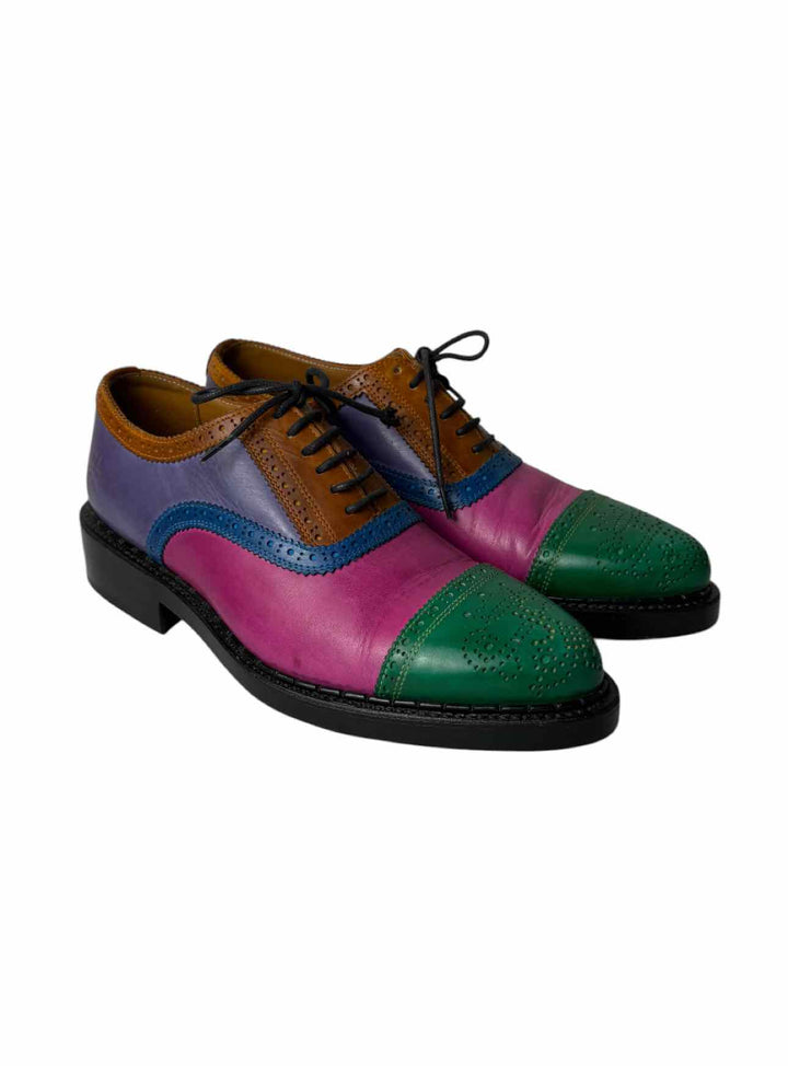 Fluevog Size 9 Edda Pointed-toe Brogue Oxfords
