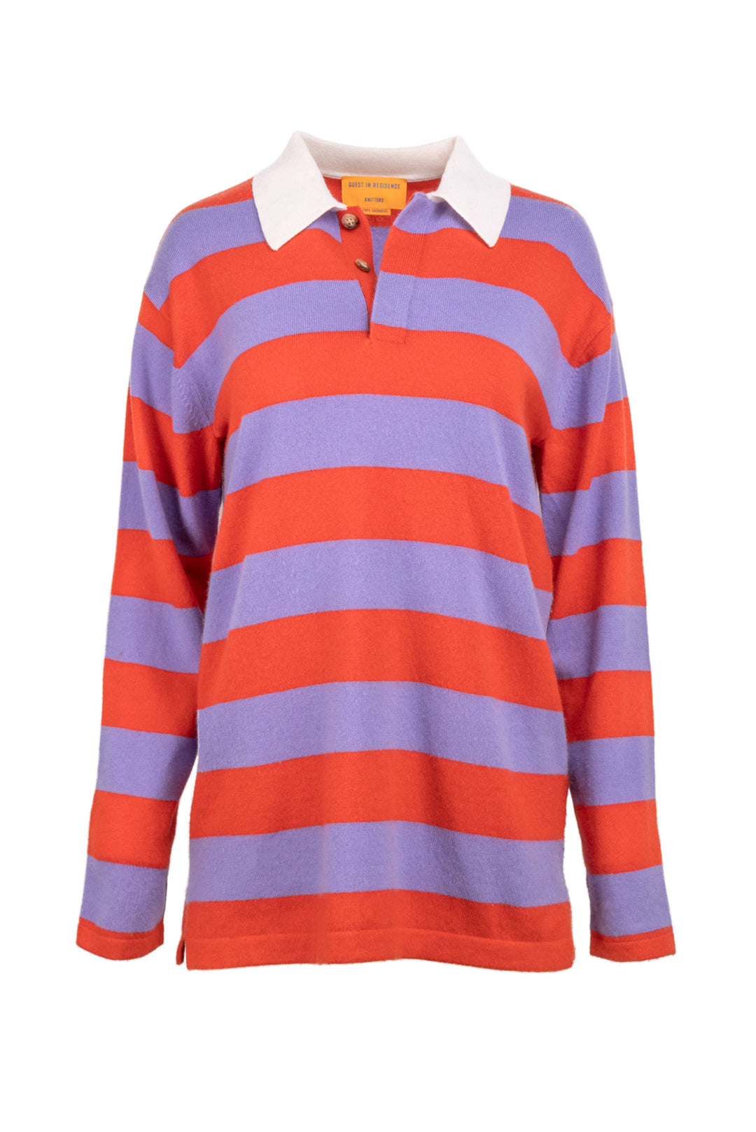 Guest in Residence Size XS Rugby Striped Cashmere Sweater