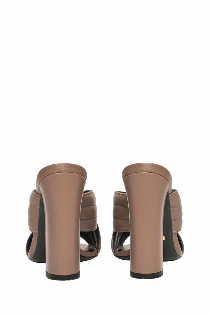 Gucci Size 35 Webby Crossover Heel Sandals