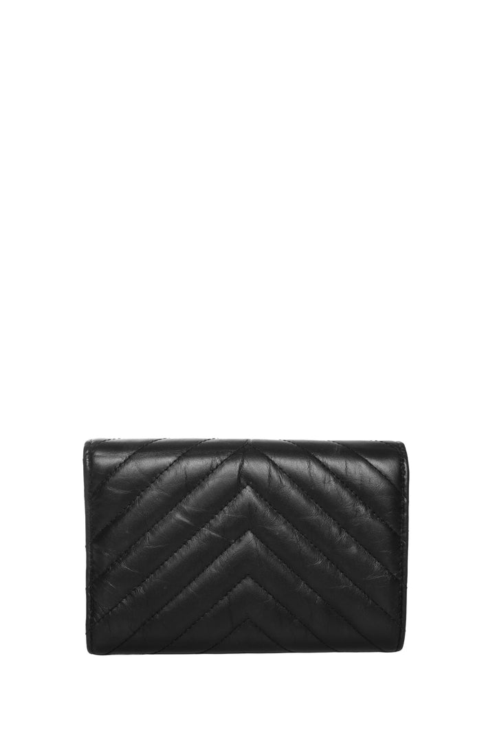 Chanel 2018 So Black Reissue 2.55 Trifold Wallet
