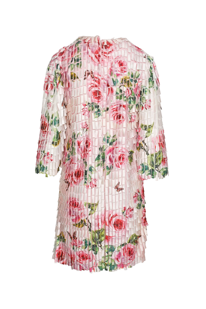 Dolce & Gabbana Size 38 Floral Fringe Dress
