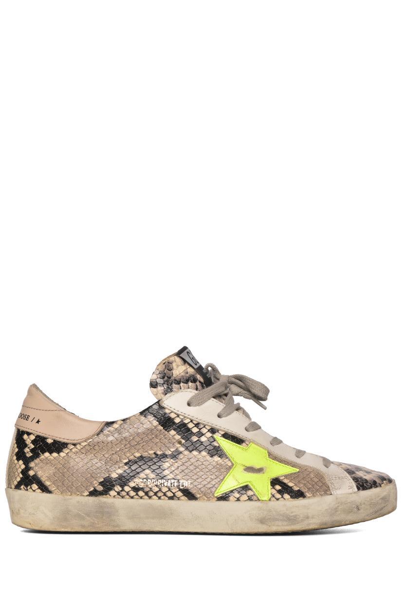 Golden Goose Size 40 Super Star Phyton Sneaker.