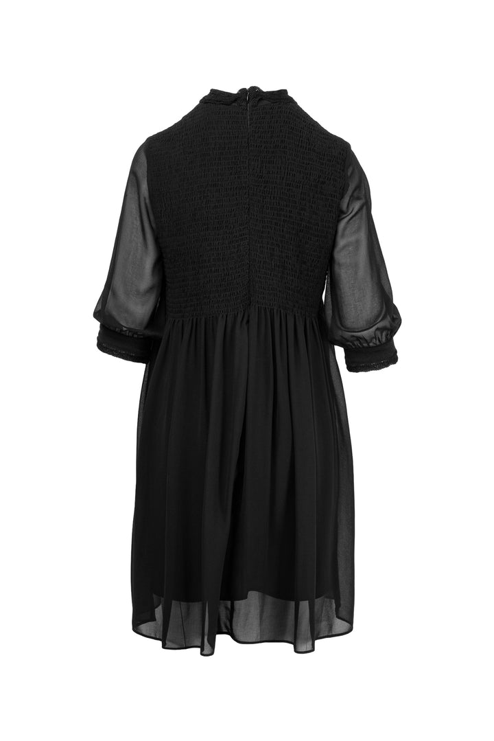 Sandro Size 3 Ruched & Lace Trim Mini Dress