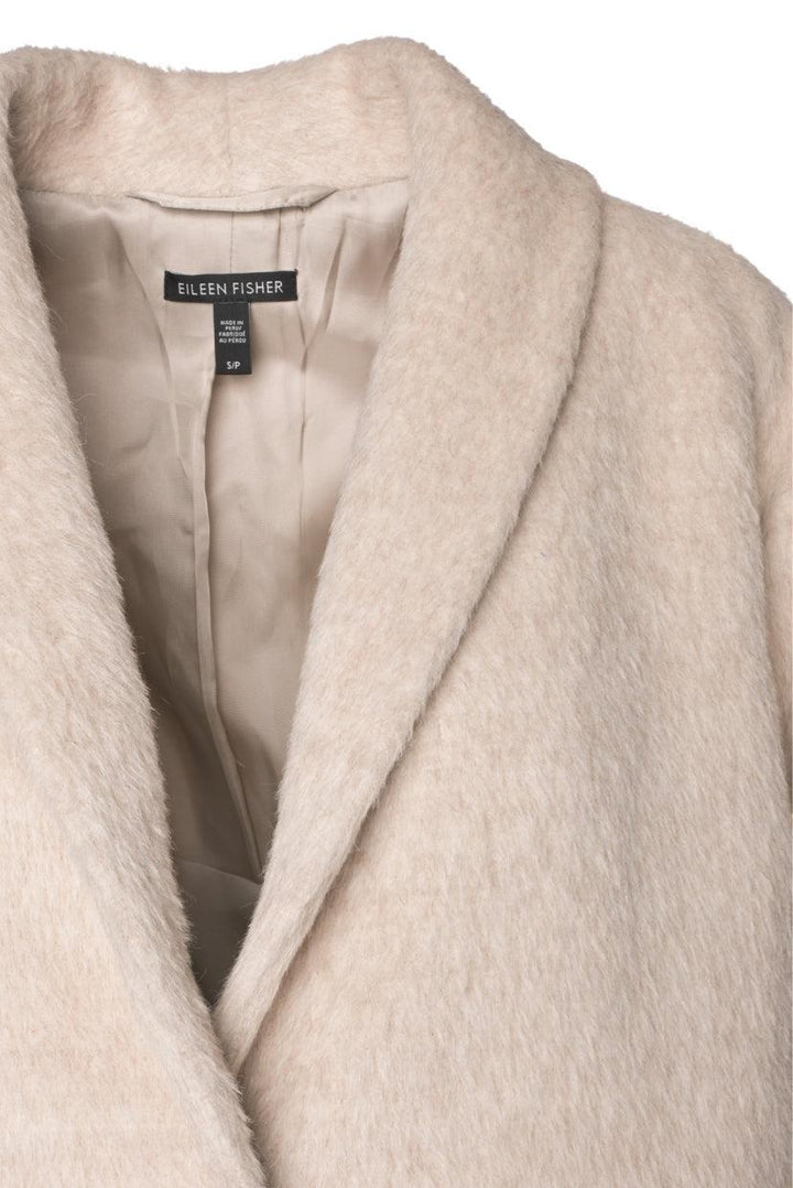 Eileen Fisher Size S Alpaca Luxe Shawl Collar Coat