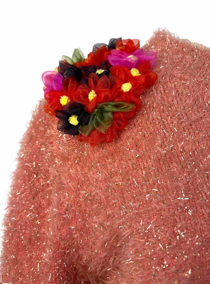Dolce & Gabbana Size 40 Floral Applique Sweater
