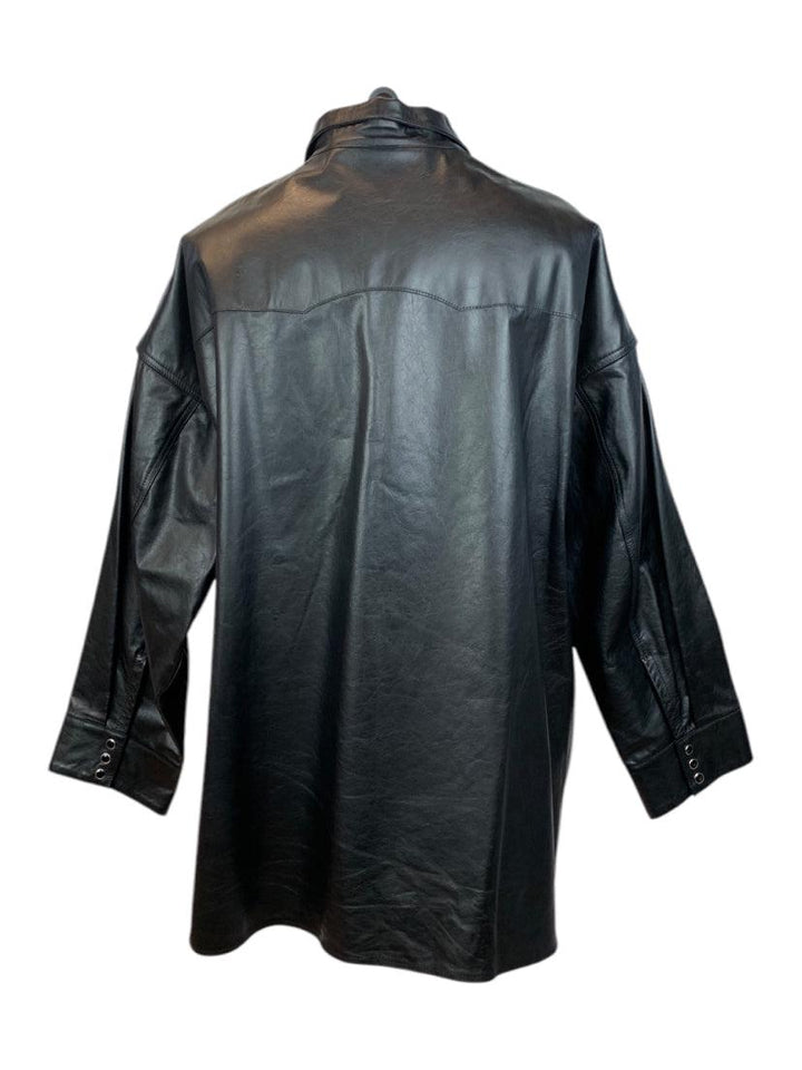 R13 Size L Men's Lambskin Oversized Cowboy Shirt Jacket