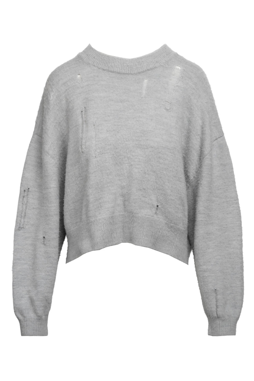 R13 Size XS Cropped Shaggy Oversized Sweater