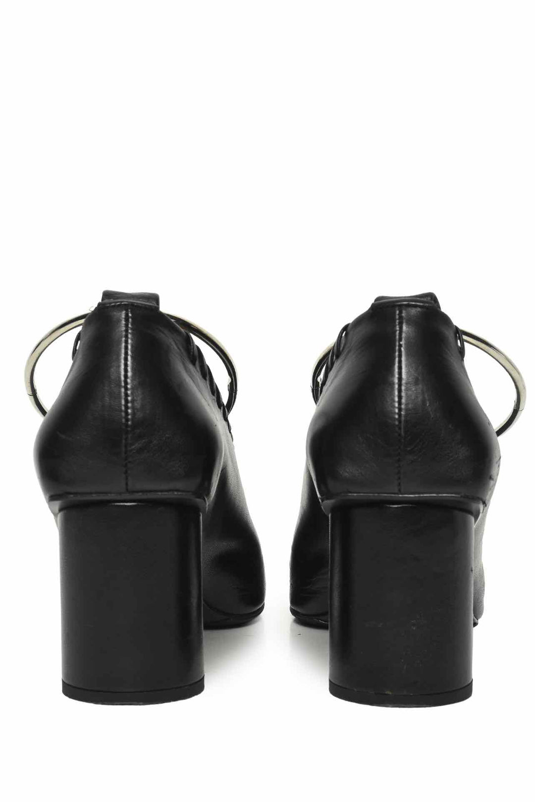 Jil Sander Size 39 Whipstitch Ankle-Bracelet Pumps