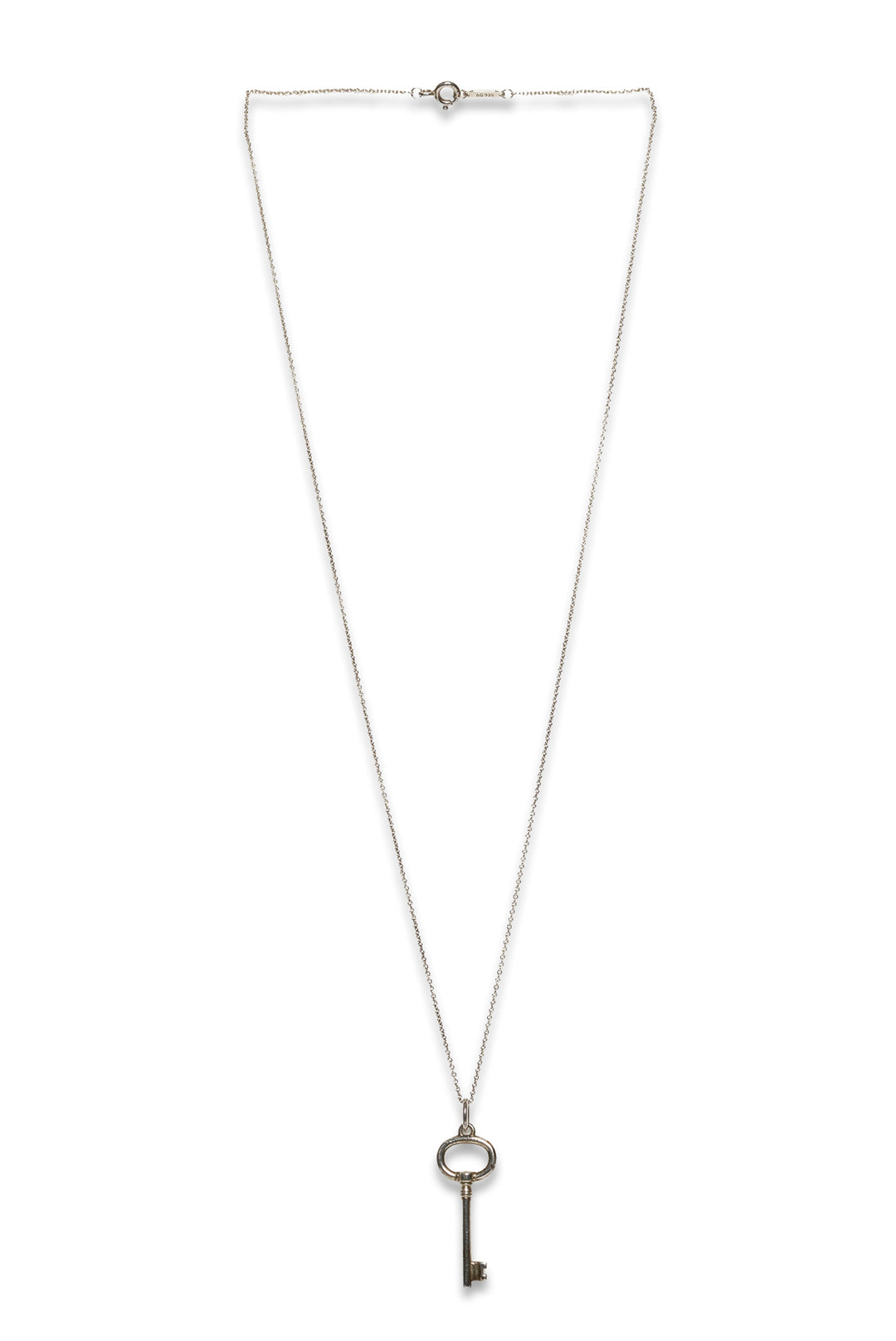 Tiffany Oval Key Pendant Necklace