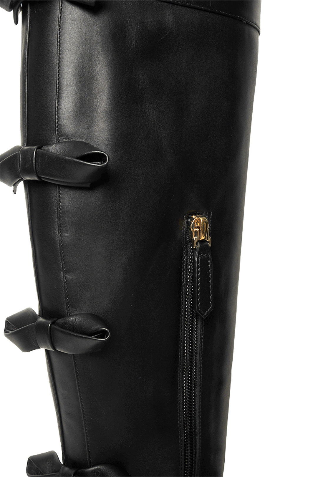 Valentino Size 35 Calfskin Multi Bow Over the Knee Boots