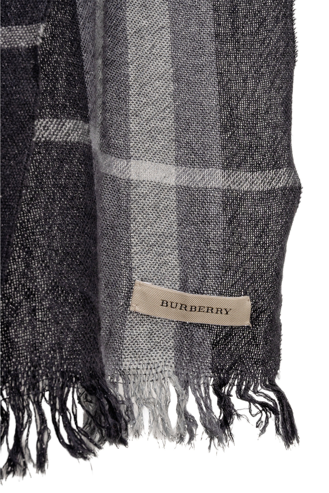 Burberry Check Fringed Scarf