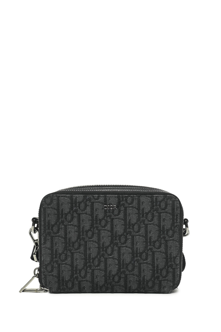 Dior 2022 Oblique Jacquard Zipped Pouch Crossbody