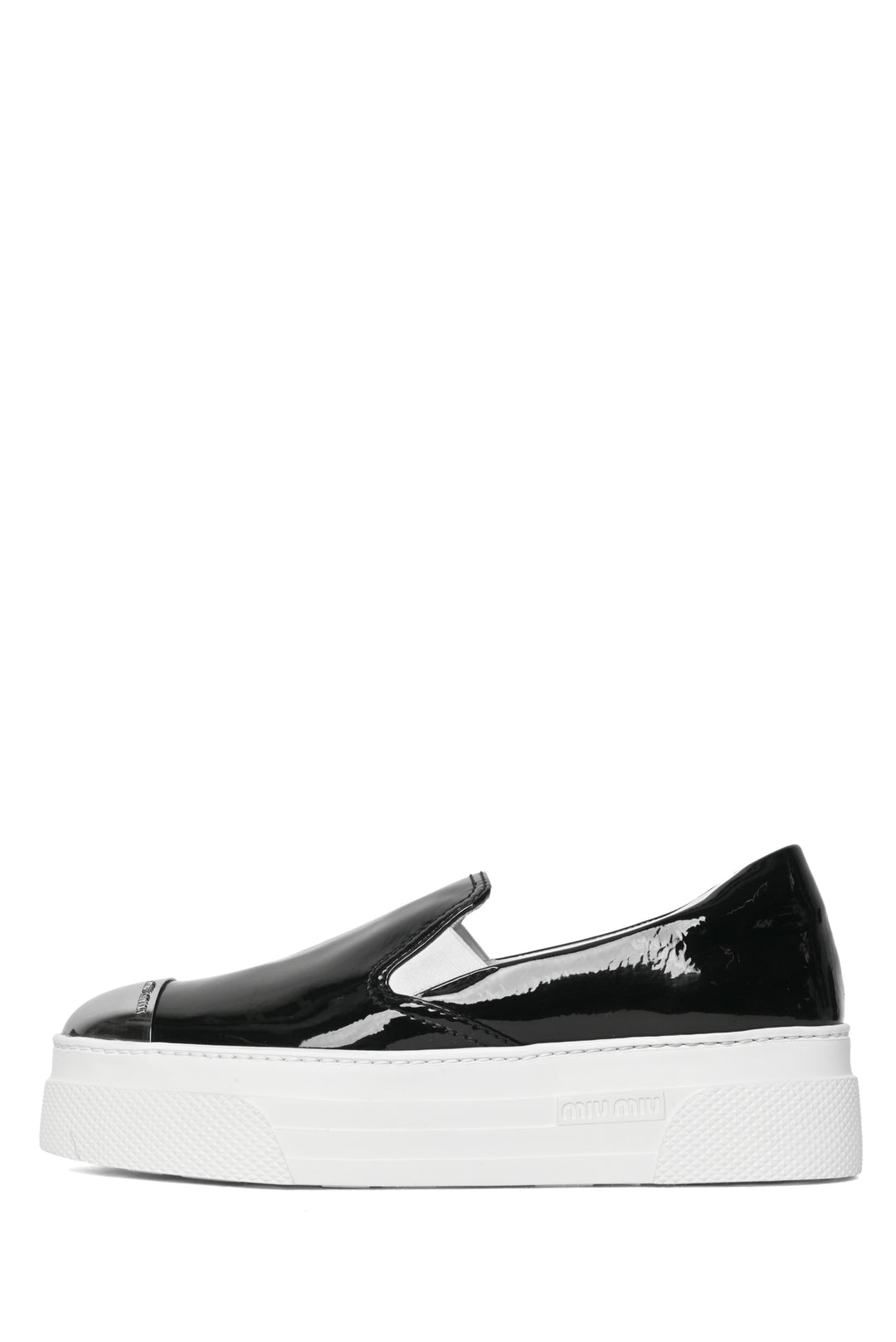 Miu Miu Size 38 Patent Slip-On Sneaker