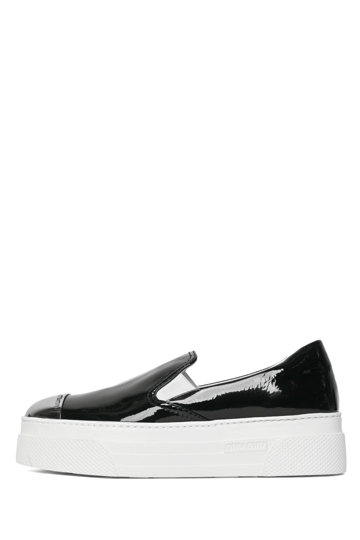 Miu Miu Size 38 Patent Slip-On Sneaker