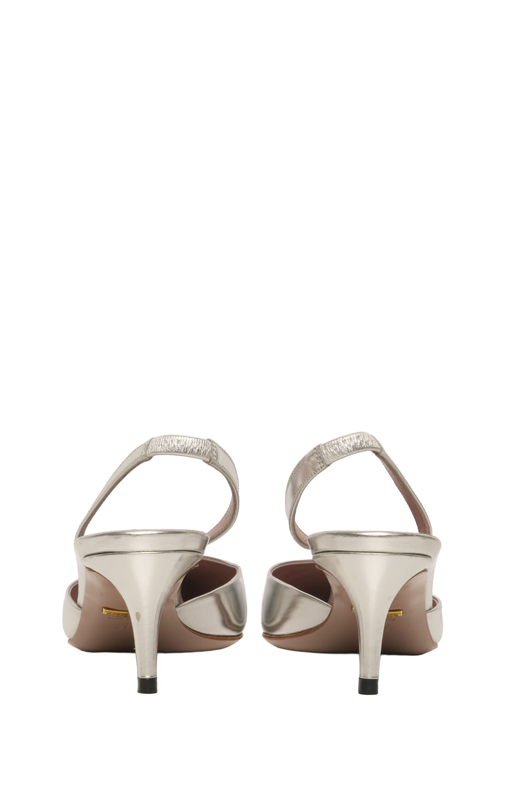 Gucci Size 37.5 Patent Leather Coline Studded Slingback Pumps