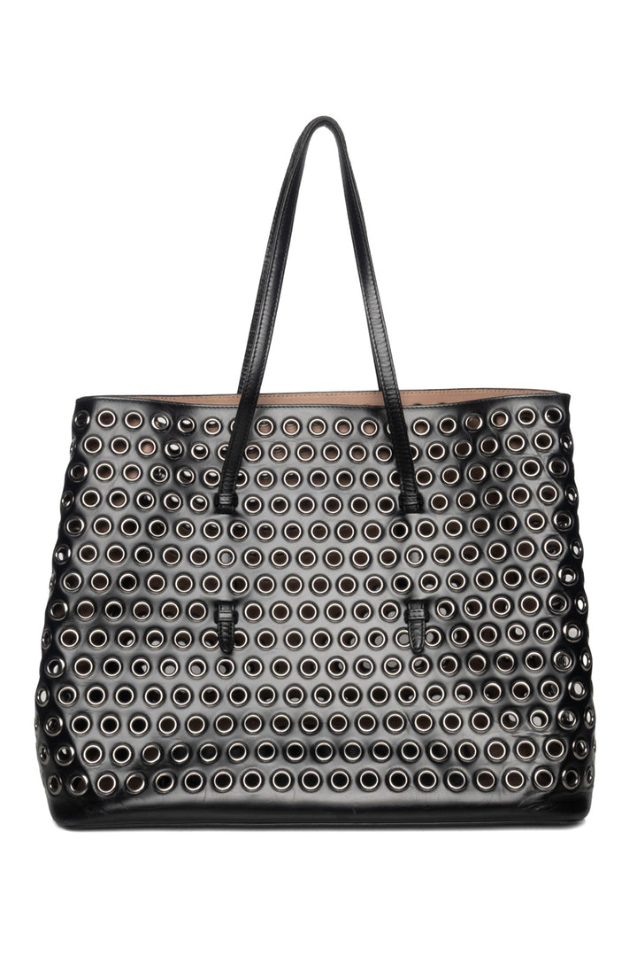 Alaia Calfskin Grommet Tote