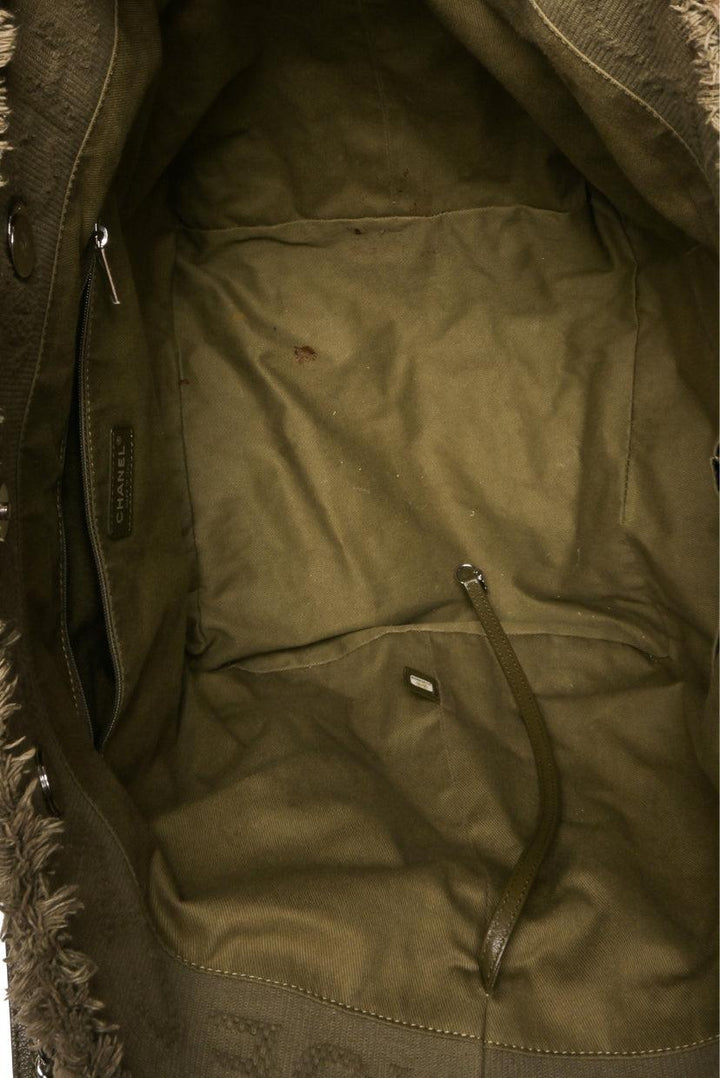 Chanel 2018 Double Face Canvas Deauville Fringe Tote