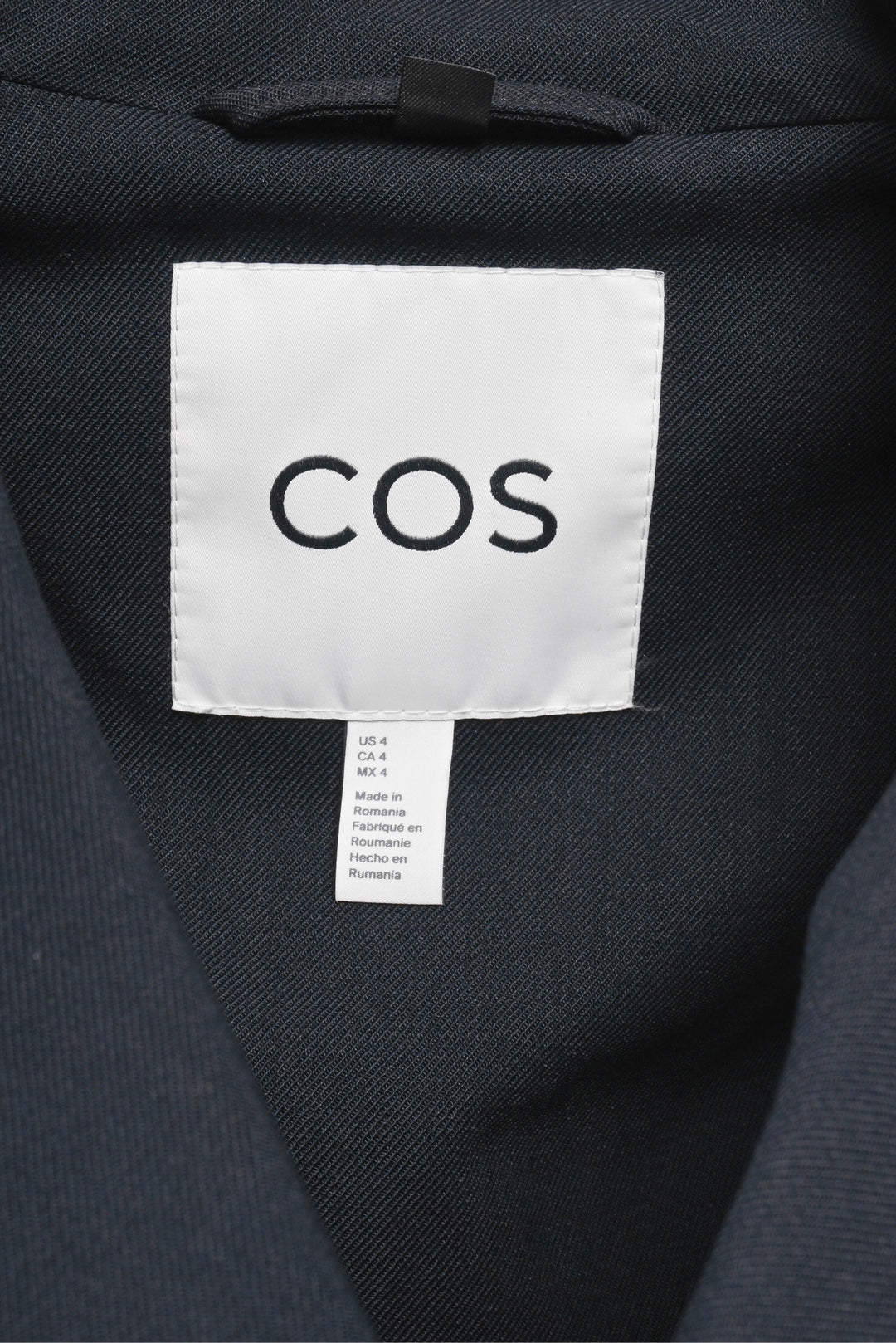 Cos Size 4 Double Breasted Trench Coat
