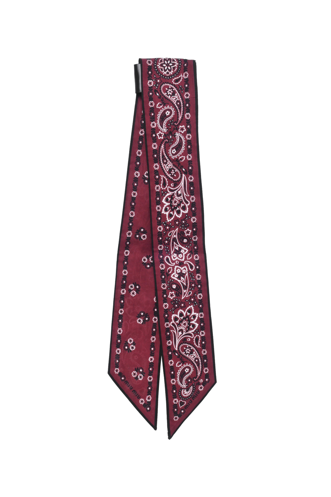 Miu Miu Size OS Bandana Twill Scarf