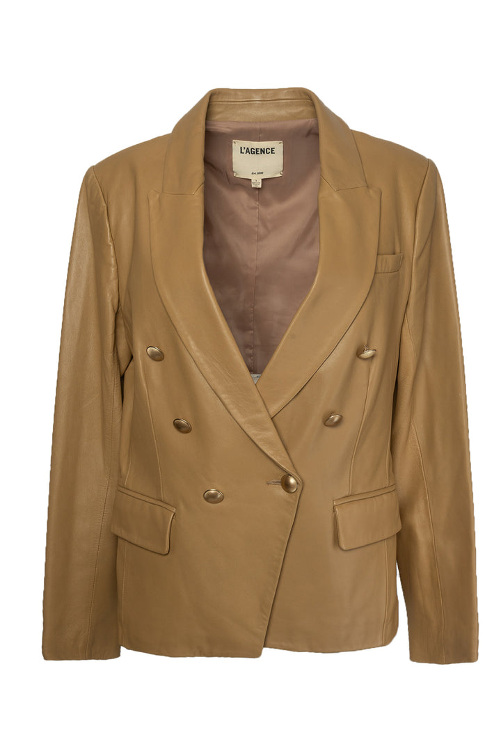 L'Agence Size 8 Leather Blazer