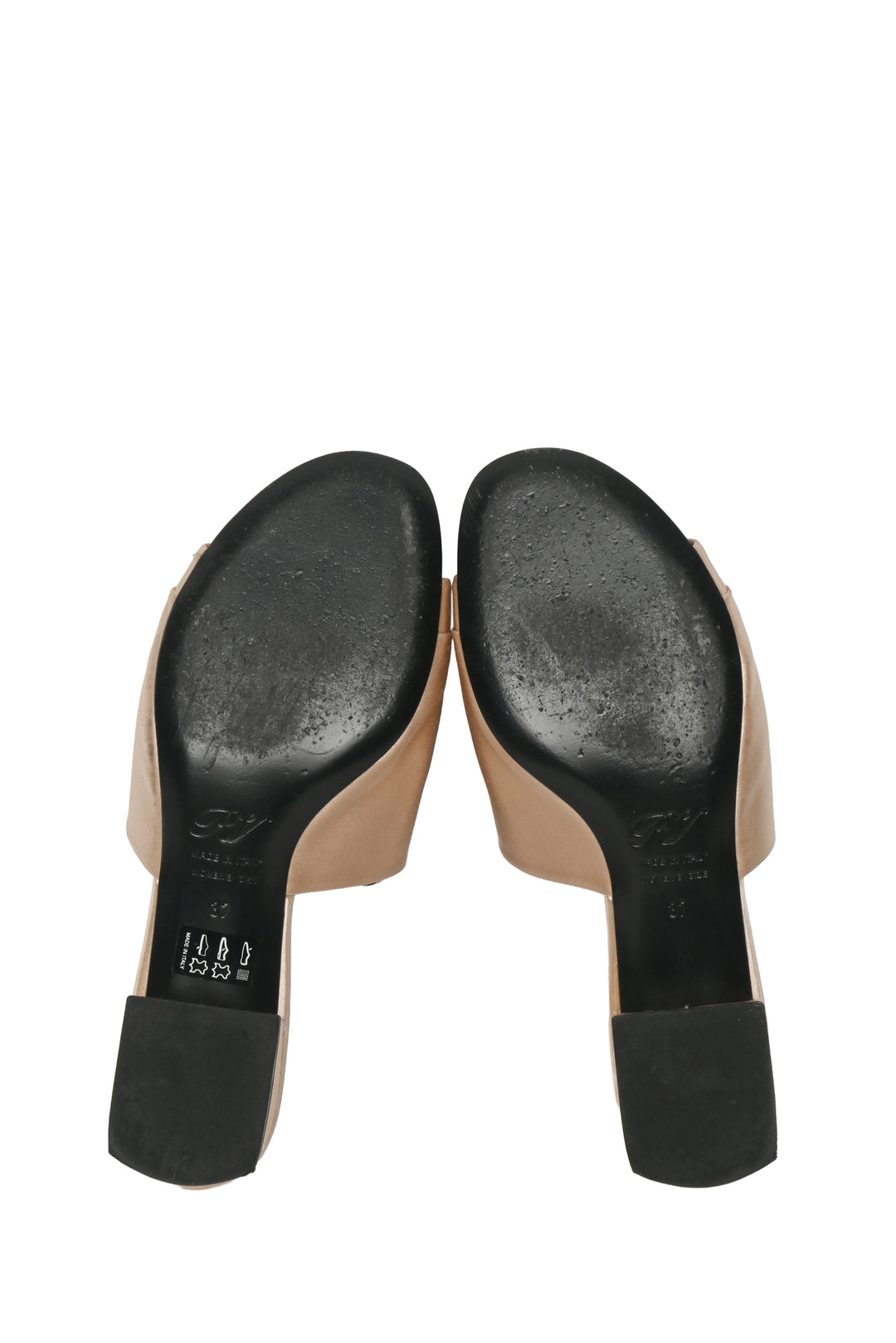 Roger Vivier Size 37 Embellished Satin Mules