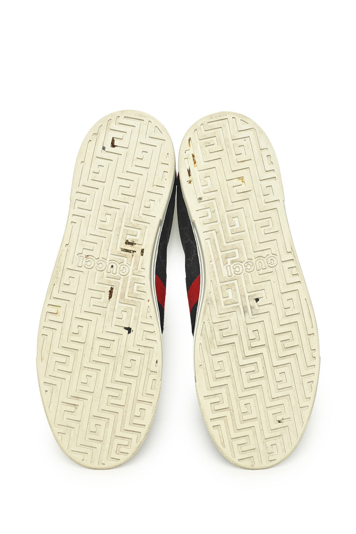 Mens Shoe Size 11 Gucci Men's GG Supreme Coated Canvas Web Ace Sneakers