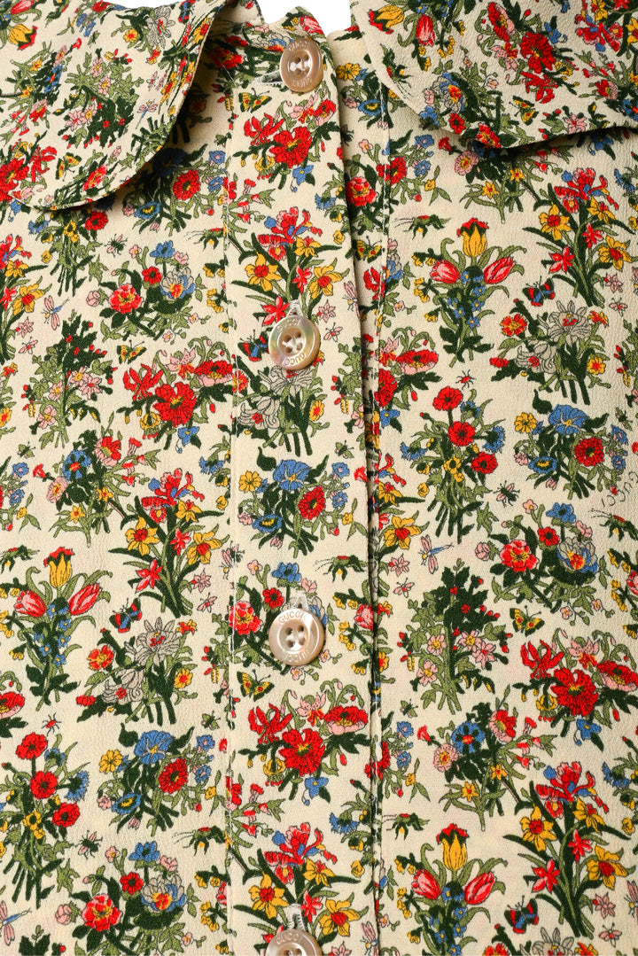 Gucci Size 2 Floral Shirt Dress