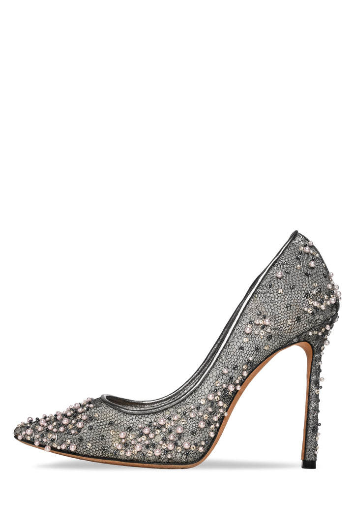 Jimmy Choo Size 36.5 Beaded Mesh Pumps