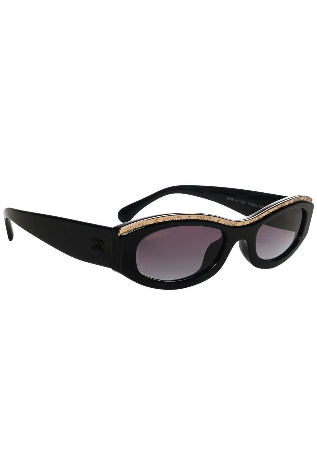 Chanel Logo Trim Cat Eye Sunglasses