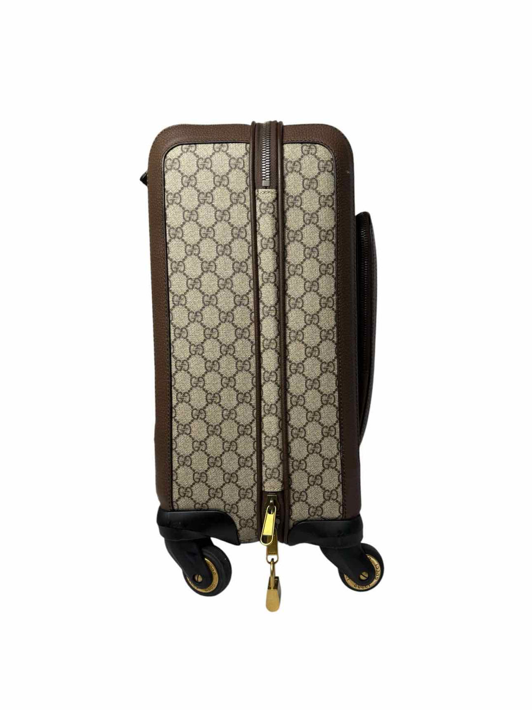 Gucci GG Supreme Web Carry On Rolling Travel Bag Luggage