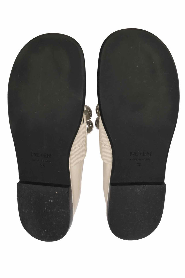 ME+EM Size 38 Oversized Stud Ballerina Flats