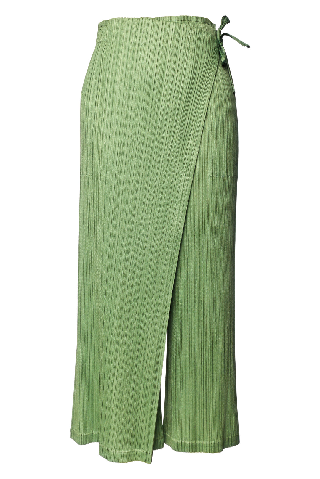 Pleats Please Size 3 Wrap Wide Leg Pleated Pants