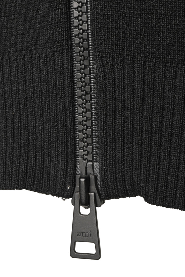 Ami Size M Men's Zip Up Crewneck Sweater