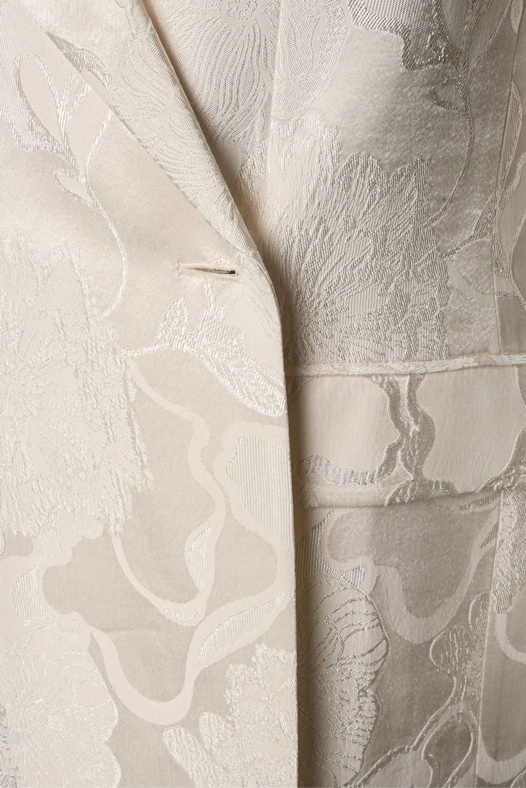 Dries Van Noten Size 10 Blanchet Jacquard Satin Blazer
