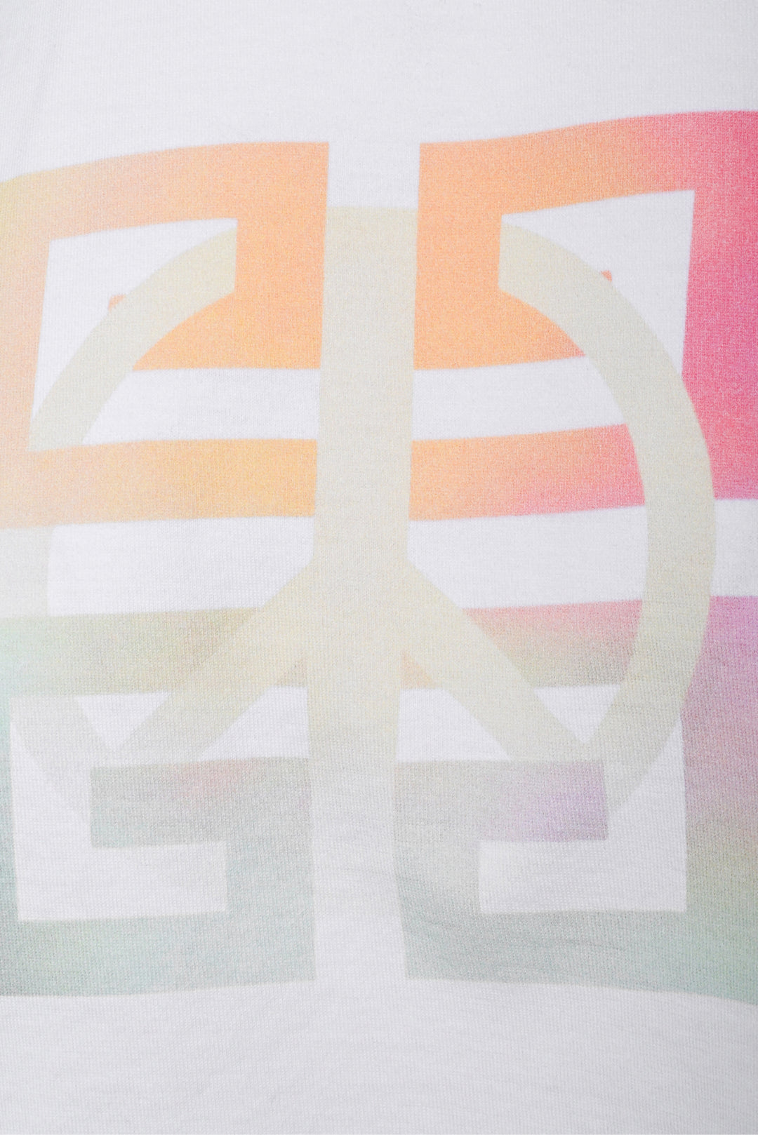 Givenchy Size XS Cropped Ombre 4G Peace Logo T-Shirt