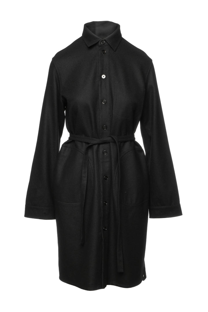 Jil Sander Size 34 Wool Long Sleeve Shirt Dress
